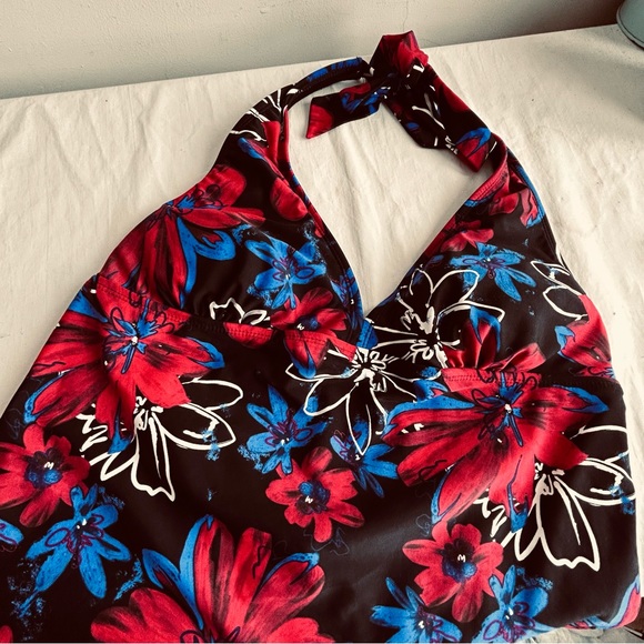 Catalina Floral Print Tankini Swim Top - Picture 2 of 10